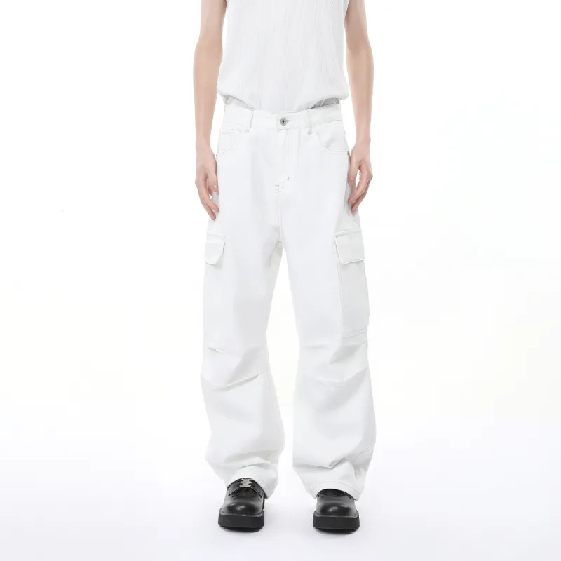 Voguo Relay Jeans Unisex White-6