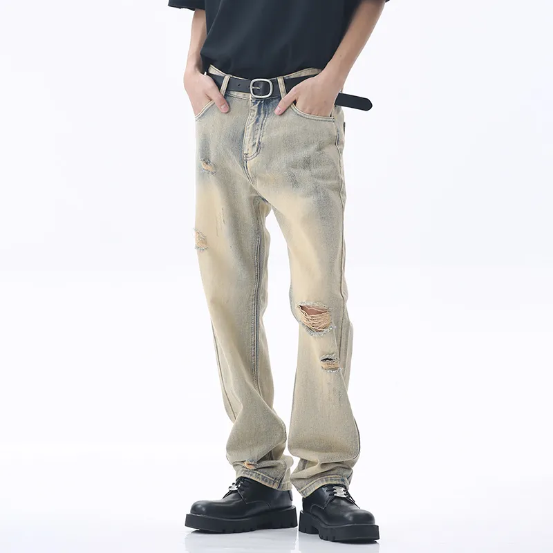 Voguo Relay Jeans Unisex Yellow Mud-4