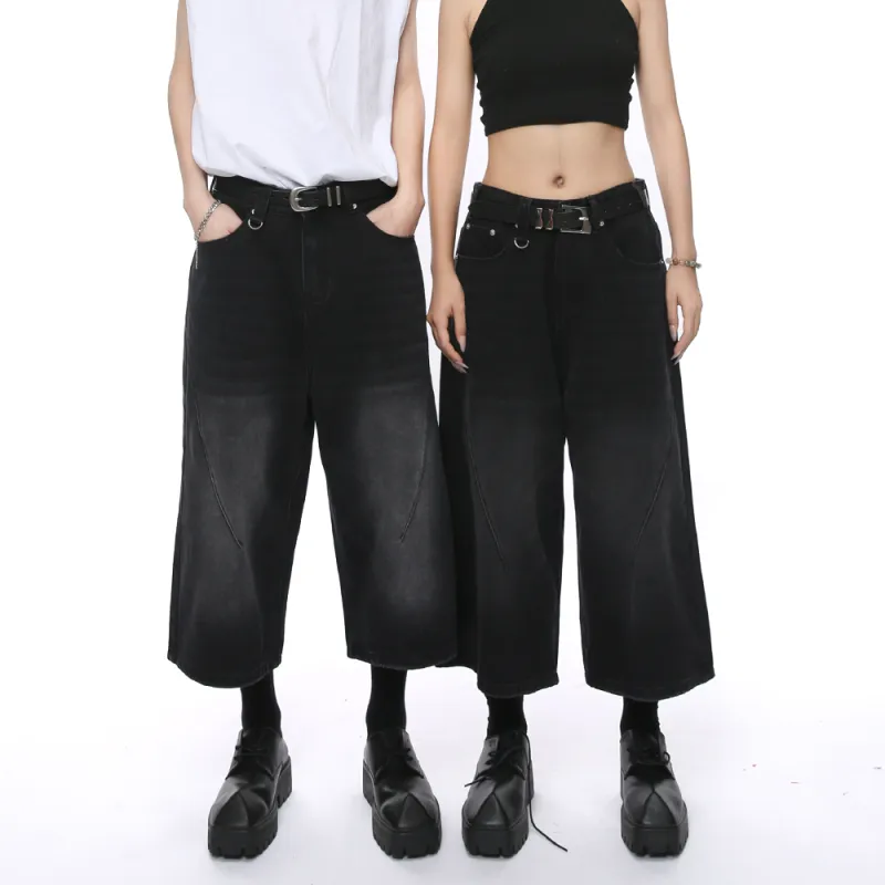 Voguo Relay 7/8 Denim Shorts Unisex-9
