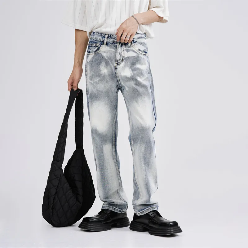 Voguo Relay Jeans Unisex Blue White-3