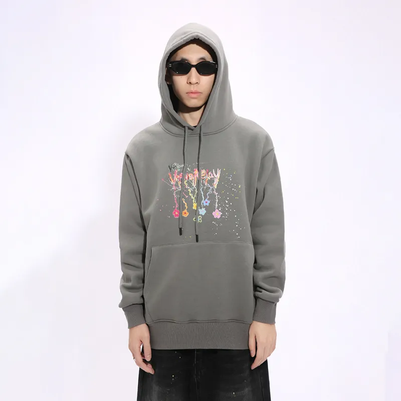 Voguo Relay Thickened And Fleece Lined Long Sleeved Sweatshirt Unisex-7