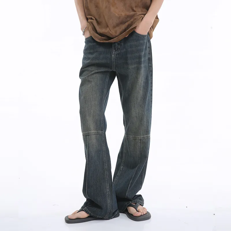 Voguo Relay Jeans Unisex Vintage Washed Blue-3