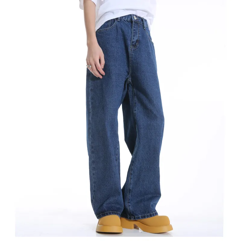 Voguo Relay Loose Fit Straight Fit Jeans Unisex-17