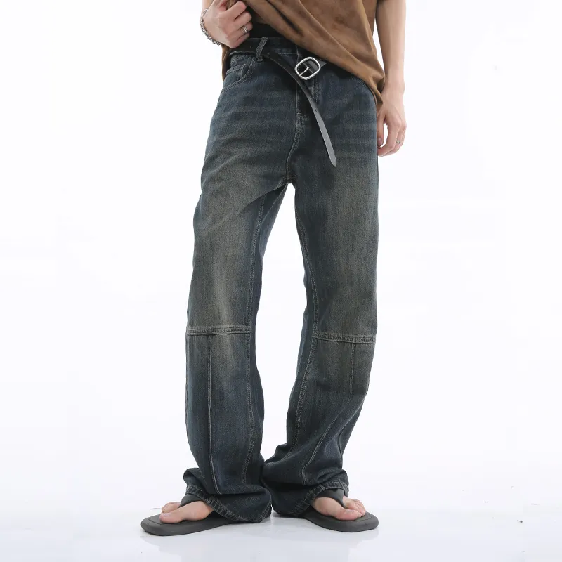 Voguo Relay Jeans Unisex Vintage Washed Blue-2