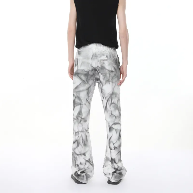 Voguo Relay Jeans Unisex Tuhao Black White-6