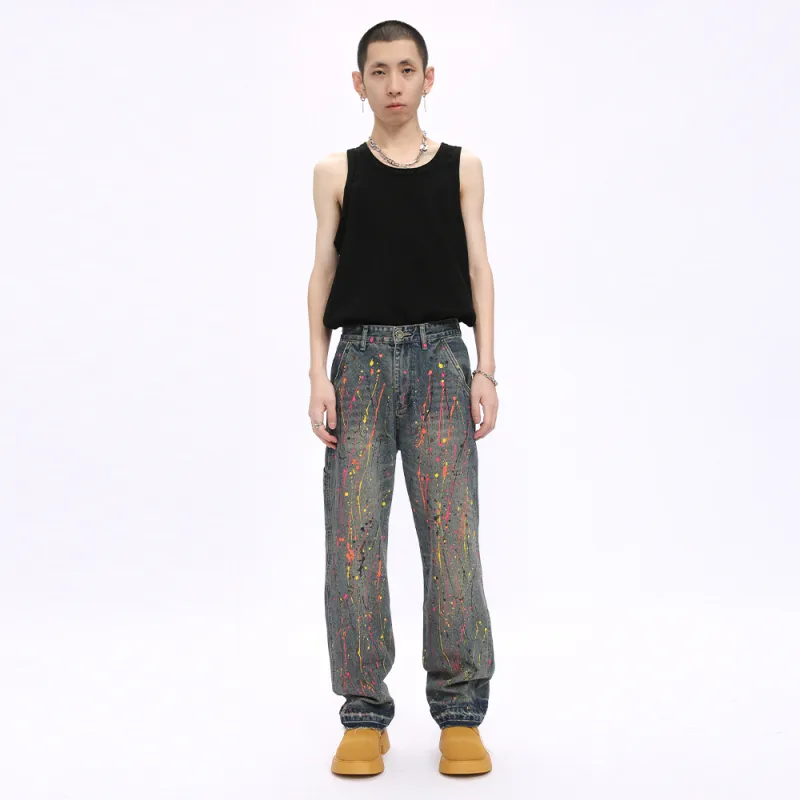 Voguo Relay Loose Fit Straight Fit Jeans Unisex-6