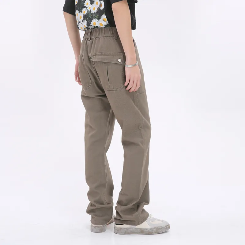 Voguo Relay Casual Pants Unisex Khaki-4
