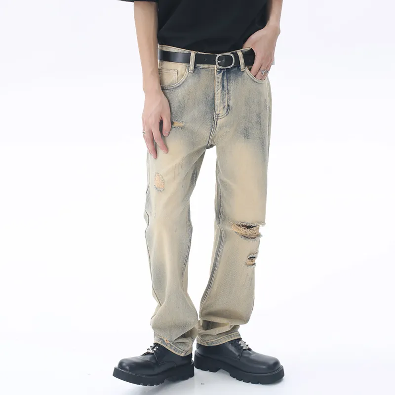 Voguo Relay Jeans Unisex Yellow Mud-2