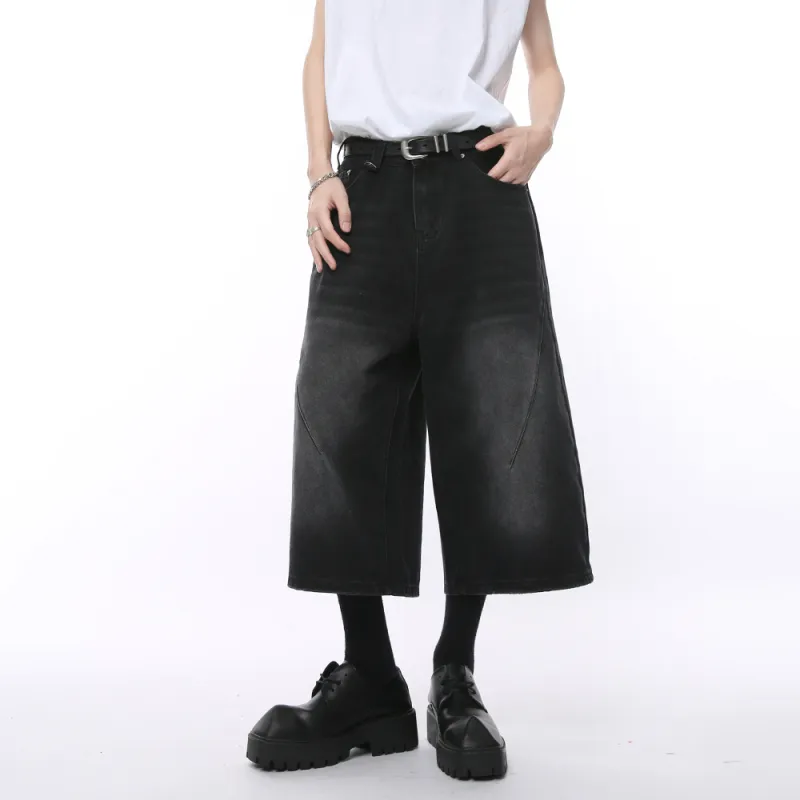 Voguo Relay 7/8 Denim Shorts Unisex-6