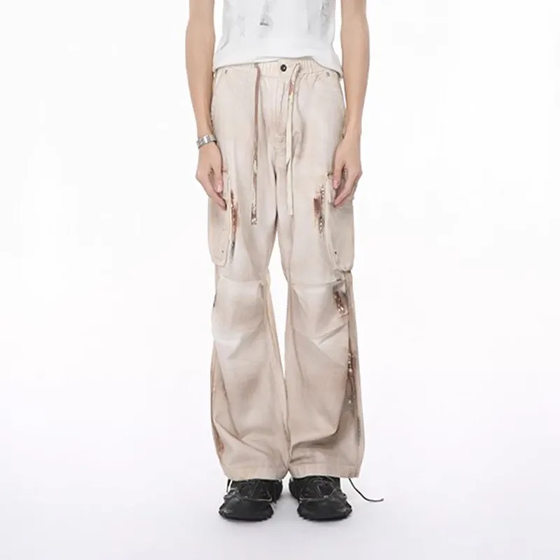 Voguo Relay Casual Pants Unisex Dirty White-6