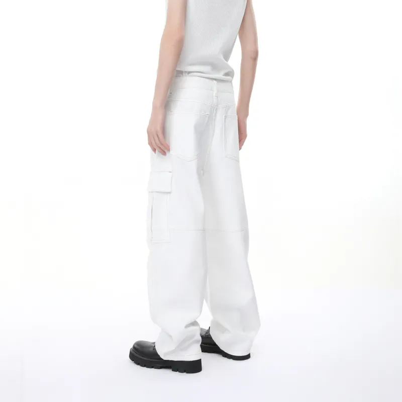 Voguo Relay Jeans Unisex White-2
