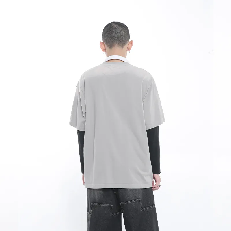 Voguo Relay Loose Fit Crew Neck T Shirt Unisex-4