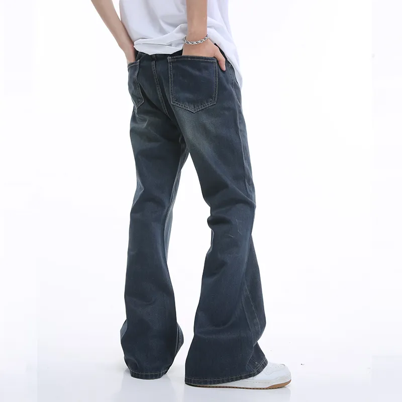 Voguo Relay Jeans Bootcut Slimming Unisex Vintage Blue-5