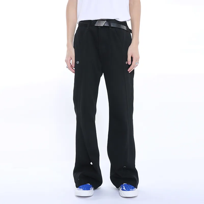 Voguo Relay Bootcut Jeans Unisex Black-2