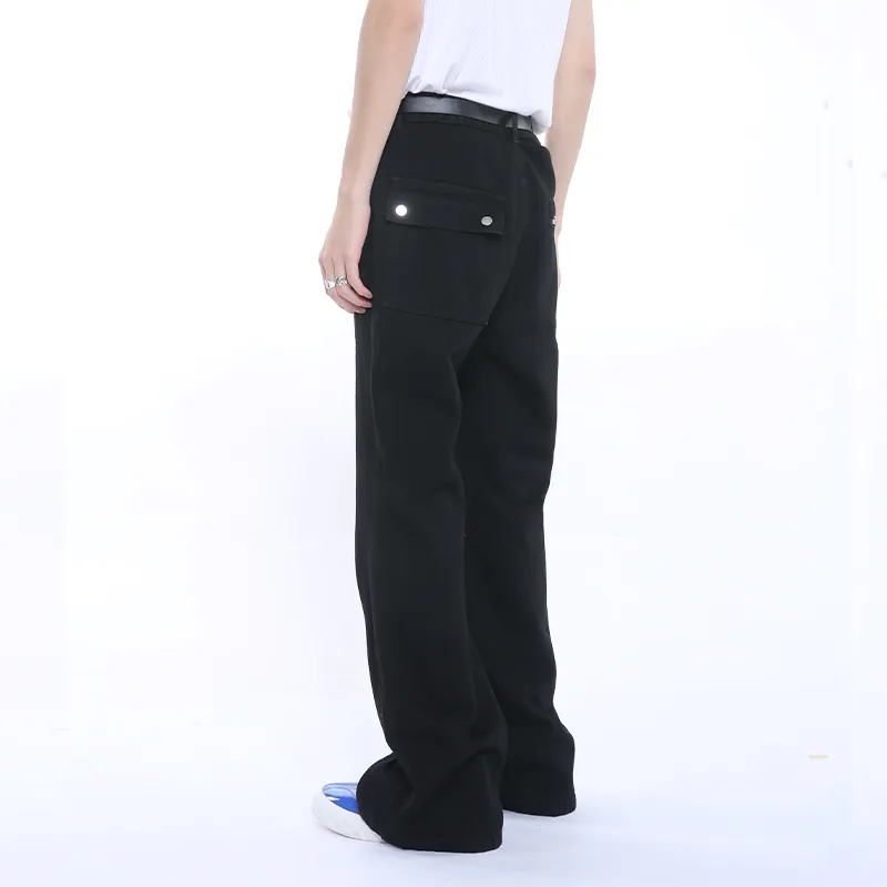 Voguo Relay Bootcut Jeans Unisex Black-3