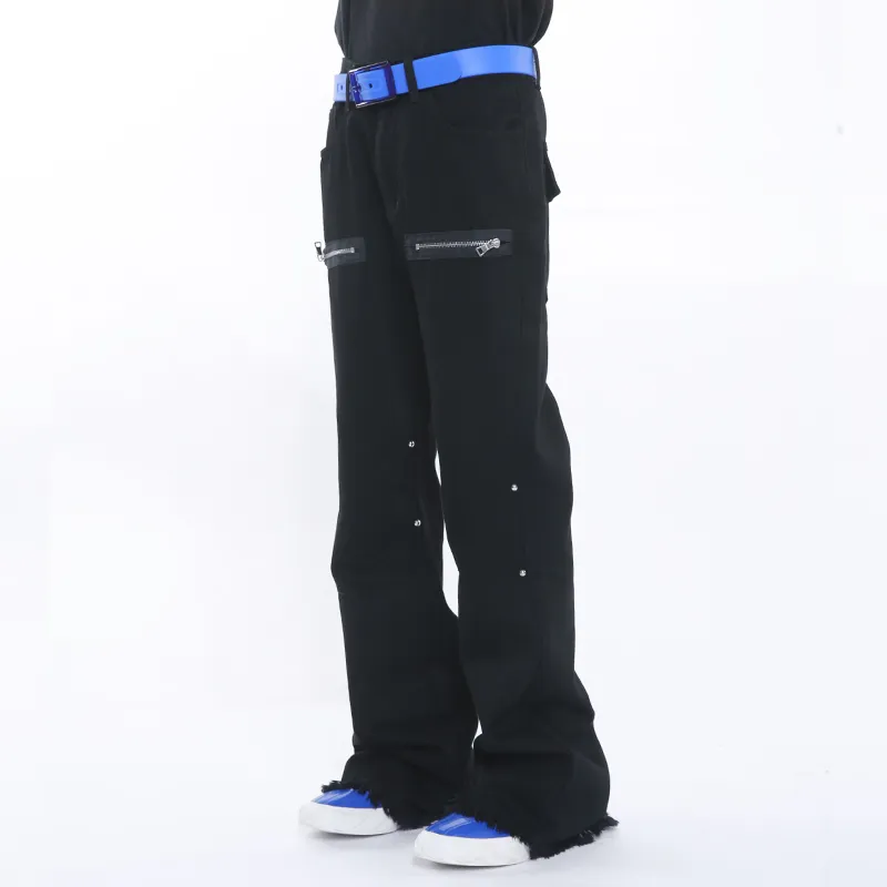 Voguo Relay Bootcut Jeans Unisex Black-4