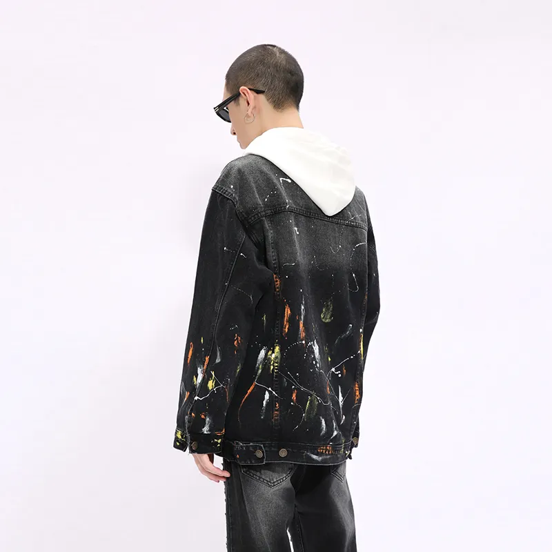 Voguo Relay Denim Jacket Unisex Black-5