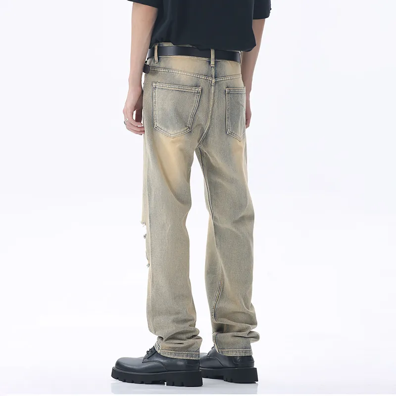 Voguo Relay Jeans Unisex Yellow Mud-3