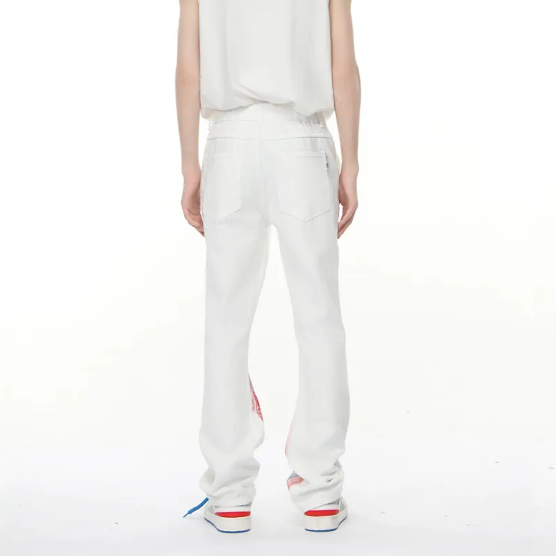 Voguo Relay Jeans Unisex Rainbow White-4