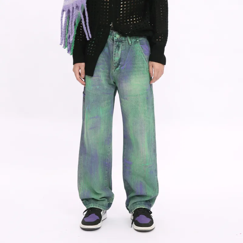 Voguo Relay Loose Fit Straight Fit Jeans Unisex-5