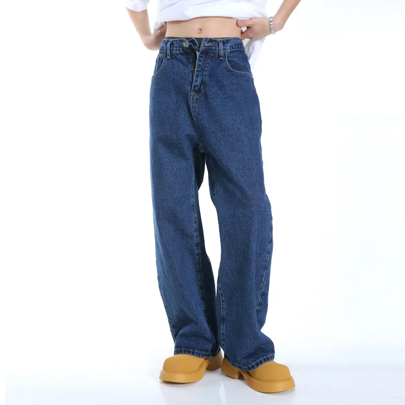 Voguo Relay Loose Fit Straight Fit Jeans Unisex-16