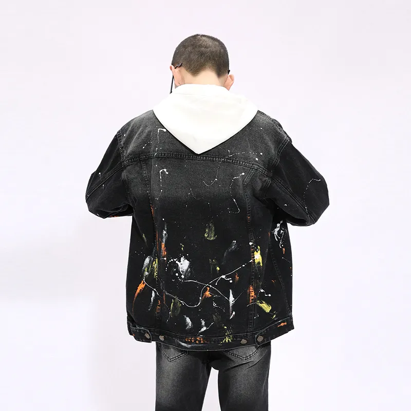 Voguo Relay Denim Jacket Unisex Black-2
