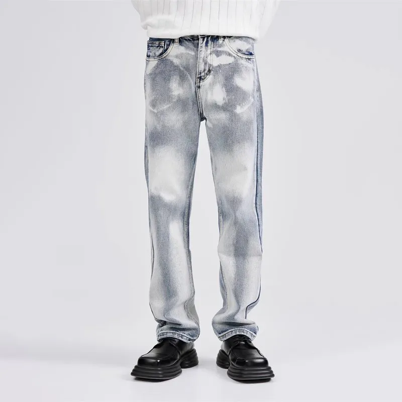 Voguo Relay Jeans Unisex Blue White-4