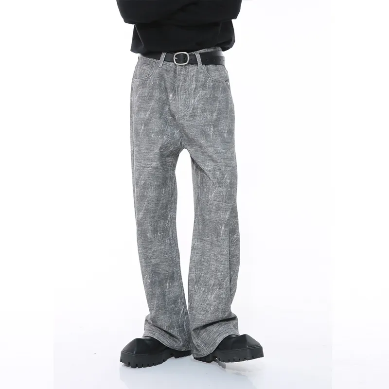 Voguo Relay Jeans Korean Style Loose Fit Straight Fit Unisex-2