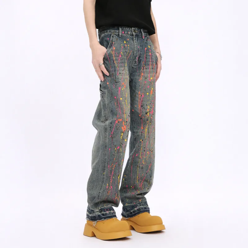 Voguo Relay Loose Fit Straight Fit Jeans Unisex-4