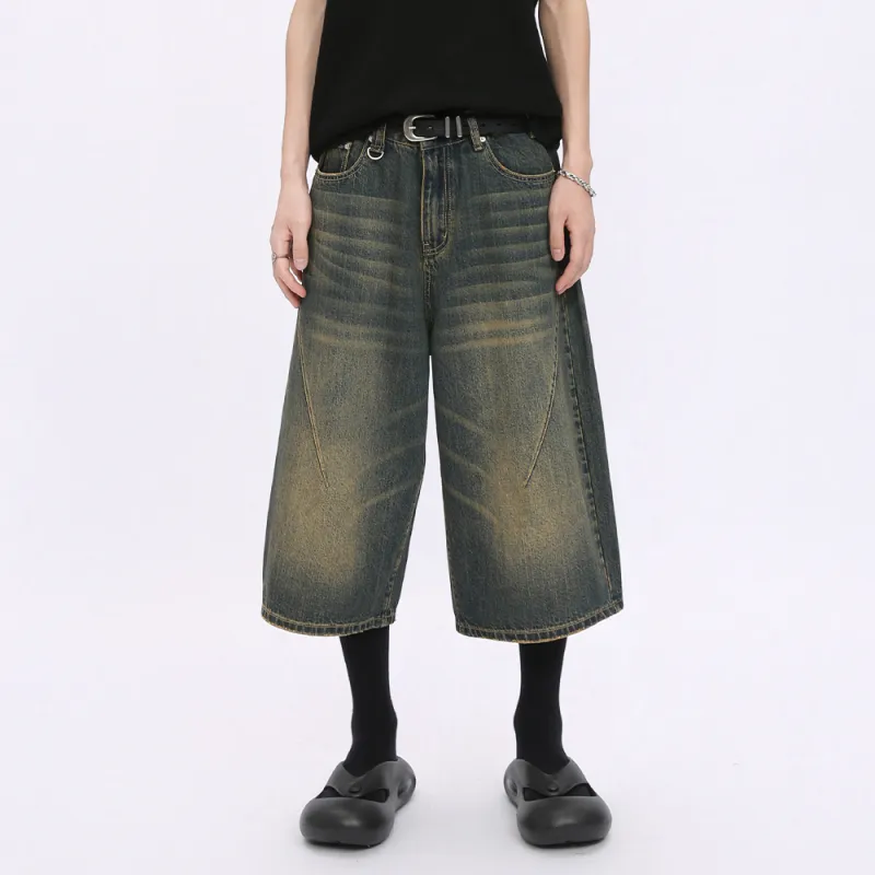 Voguo Relay 7/8 Denim Shorts Unisex-2