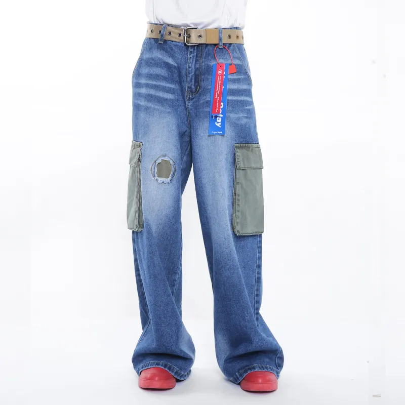Voguo Relay Jeans Unisex Army Blue-4