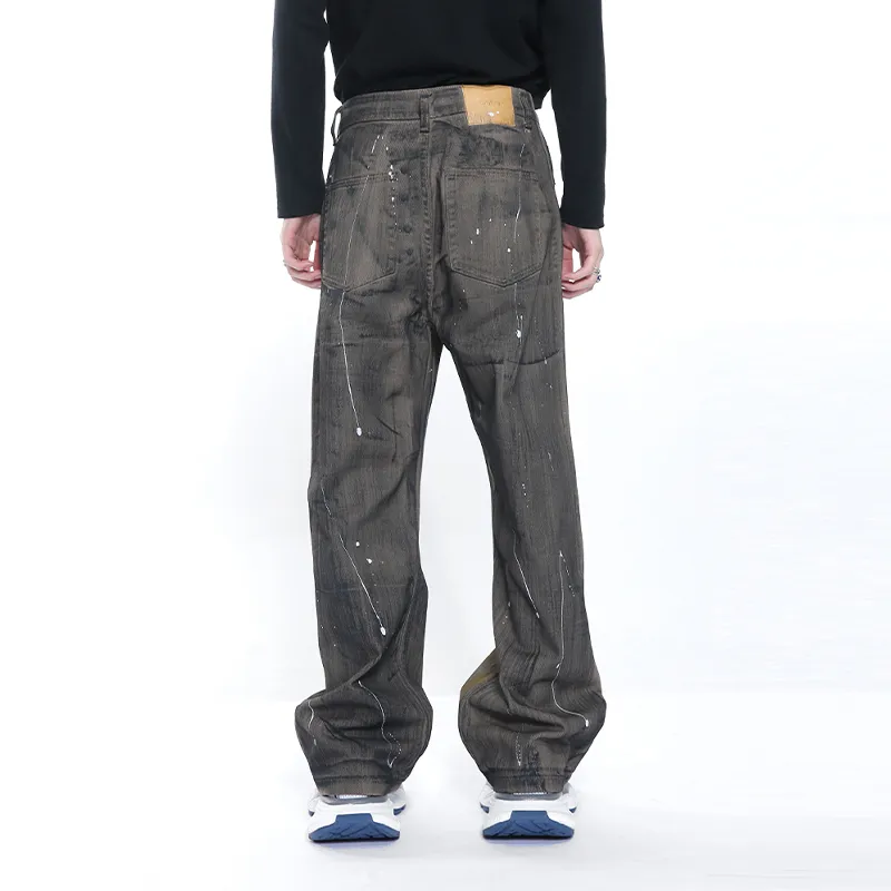 Voguo Relay Jeans Unisex Ink Brush White-3