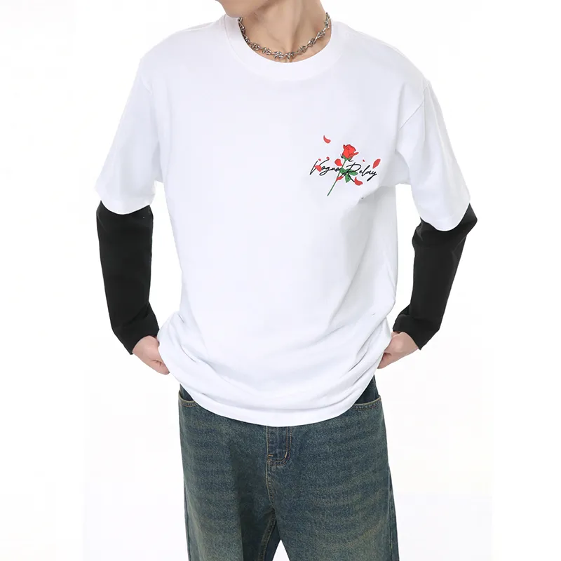 Voguo Relay T Shirt Unisex White, Black-6