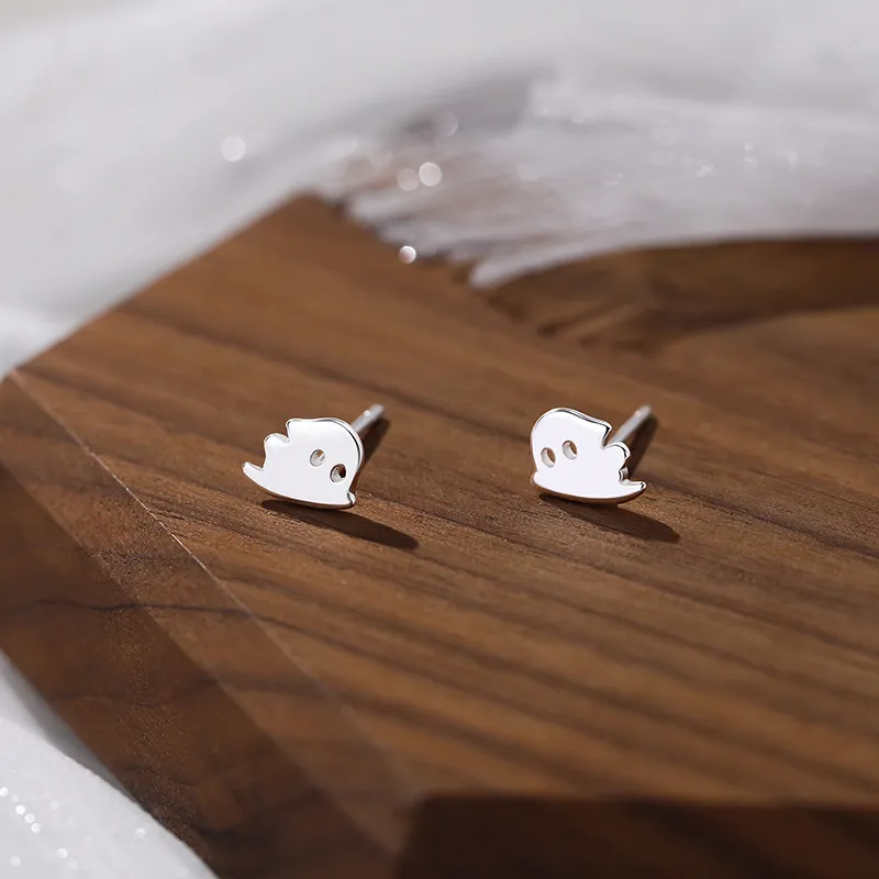 Xuanman 999 Fine Silver Stud Earrings Women's-1