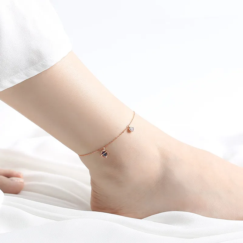 Xuanman S925 Silver Anklets Women's-4