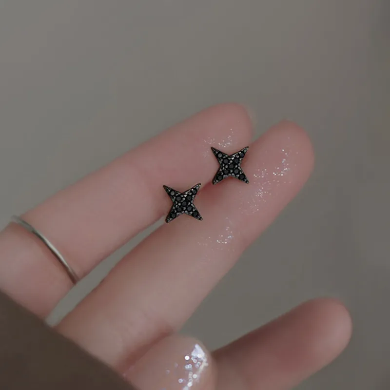 Xuanman S925 Silver Stud Earrings Unisex-2