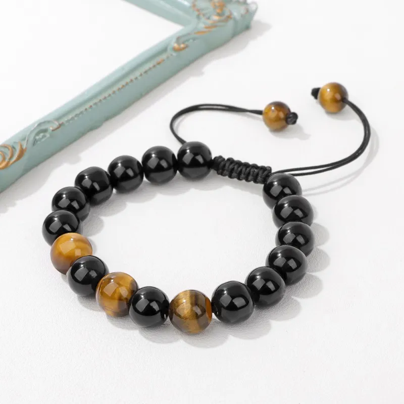Xuanman Tiger's Eye Stone Bracelets Unisex-4