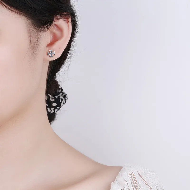 Xuanman S925 Silver Stud Earrings Men's-4