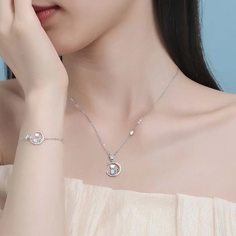 Xuanman S925 Silver Necklaces Women's-3