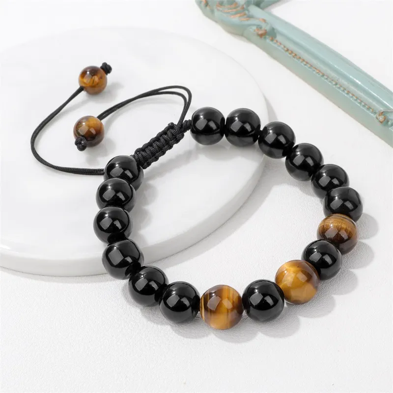 Xuanman Tiger's Eye Stone Bracelets Unisex-1
