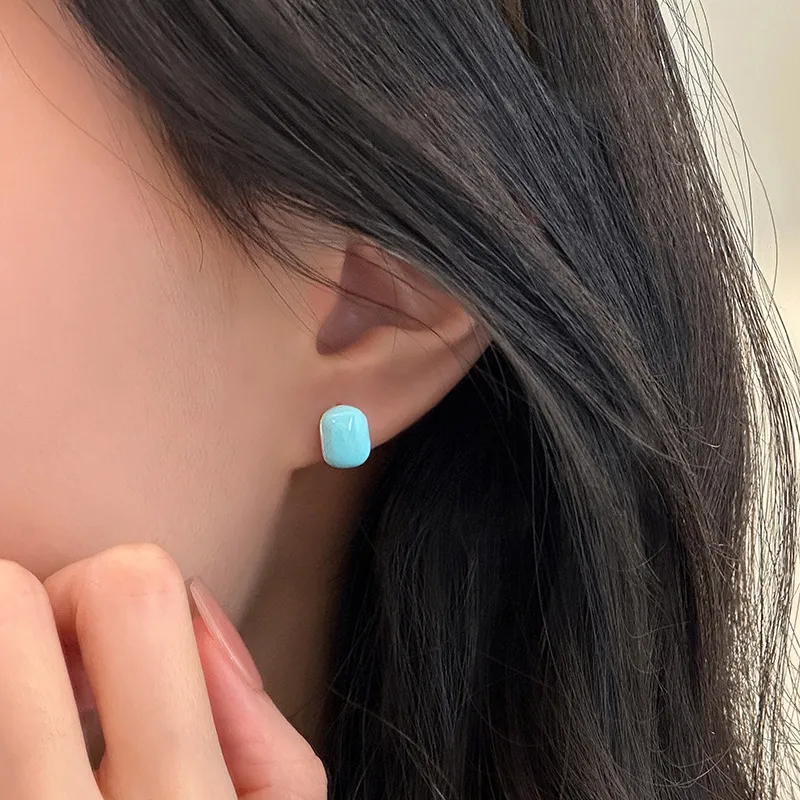 Xuanman S925 Silver Stud Earrings Women's-1