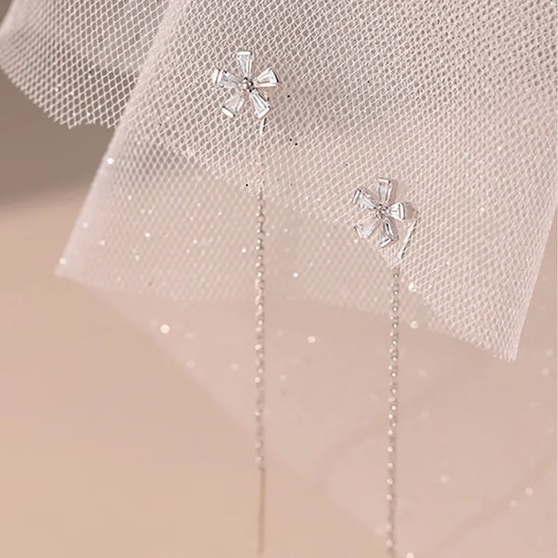 Xuanman S925 Silver Drop Earrings Women's-3