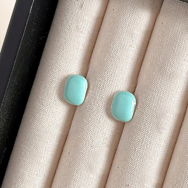 Xuanman S925 Silver Stud Earrings Women's-3