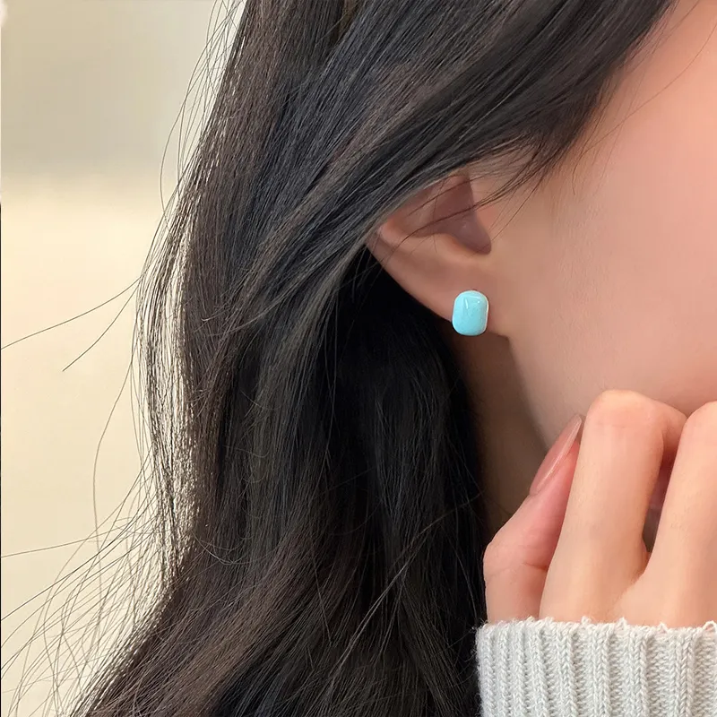 Xuanman S925 Silver Stud Earrings Women's-2