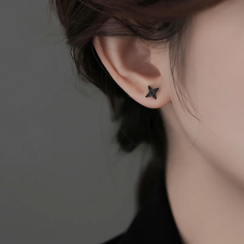 Xuanman S925 Silver Stud Earrings Unisex-6