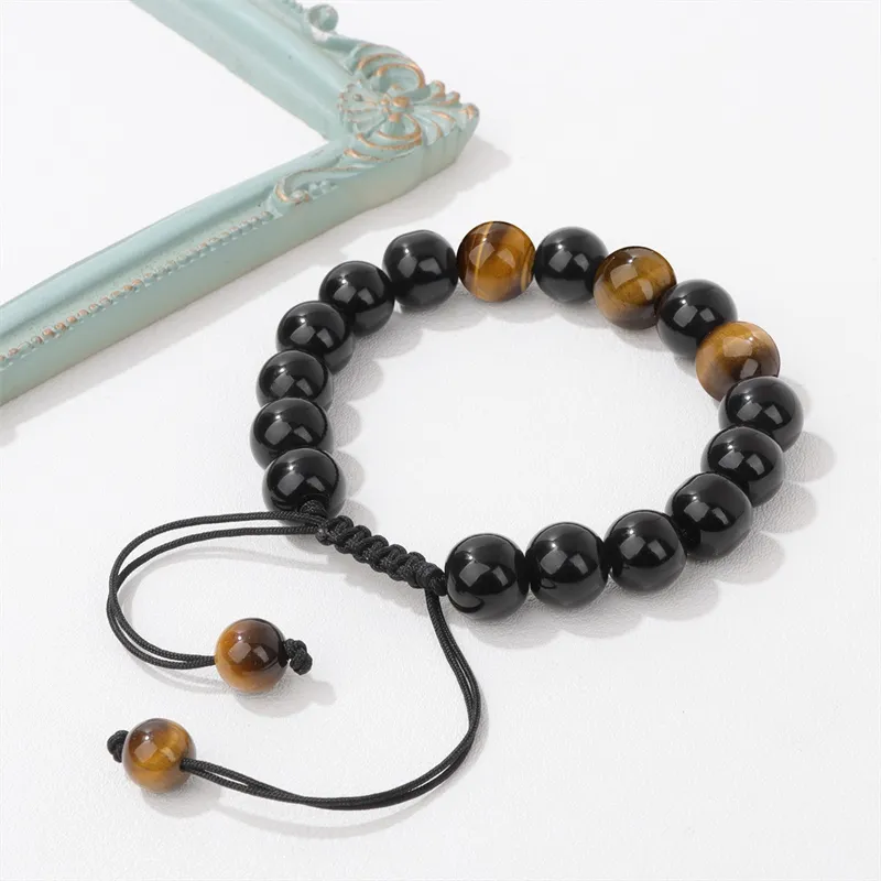 Xuanman Tiger's Eye Stone Bracelets Unisex-3