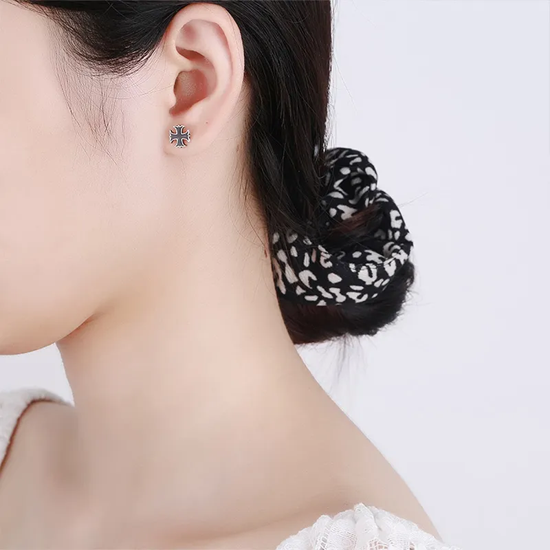 Xuanman S925 Silver Stud Earrings Men's-3