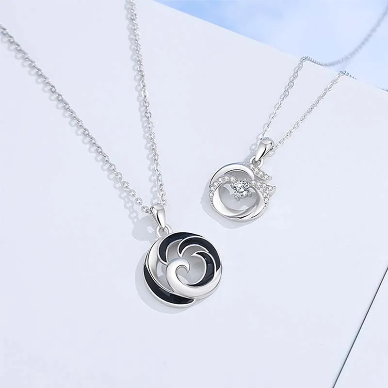 Xuanman S925 Silver Necklaces Unisex-4