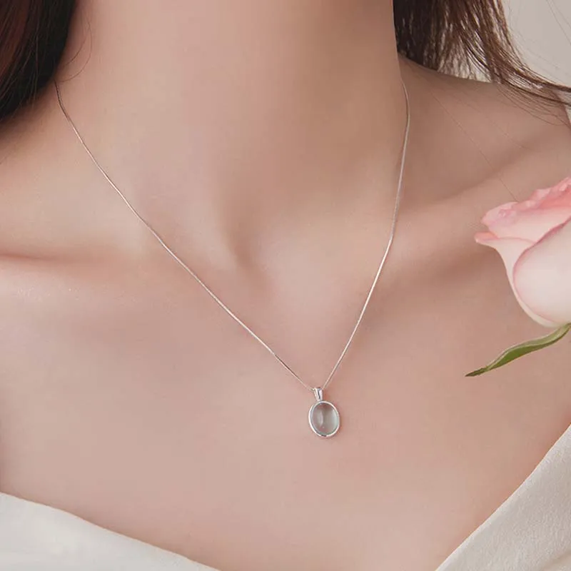 Xuanman S925 Silver Necklaces Women's-4