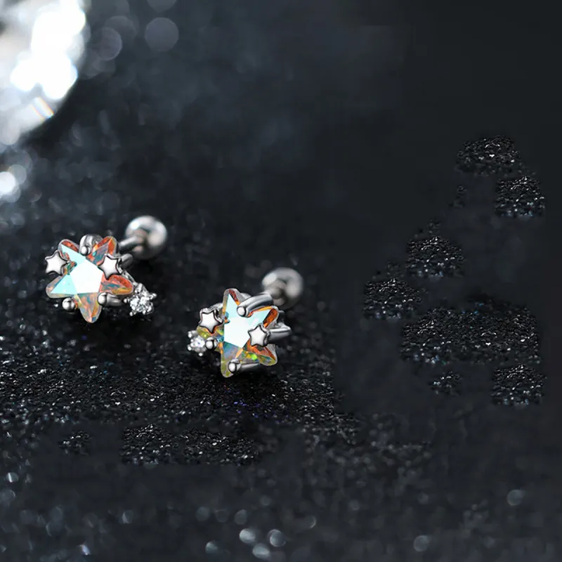 Xuanman S999 Fine Silver Stud Earrings Unisex-2
